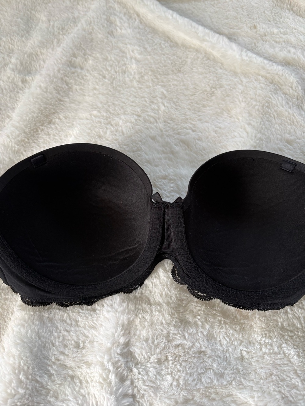 Victoria’s Secret Black Lace Strapless Multi-Way Push-Up Bra 36B - Picture 7 of 10